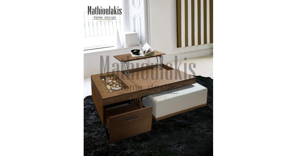 Τραπεζάκι Stone Τραπεζάκι- Έπιπλο  TV